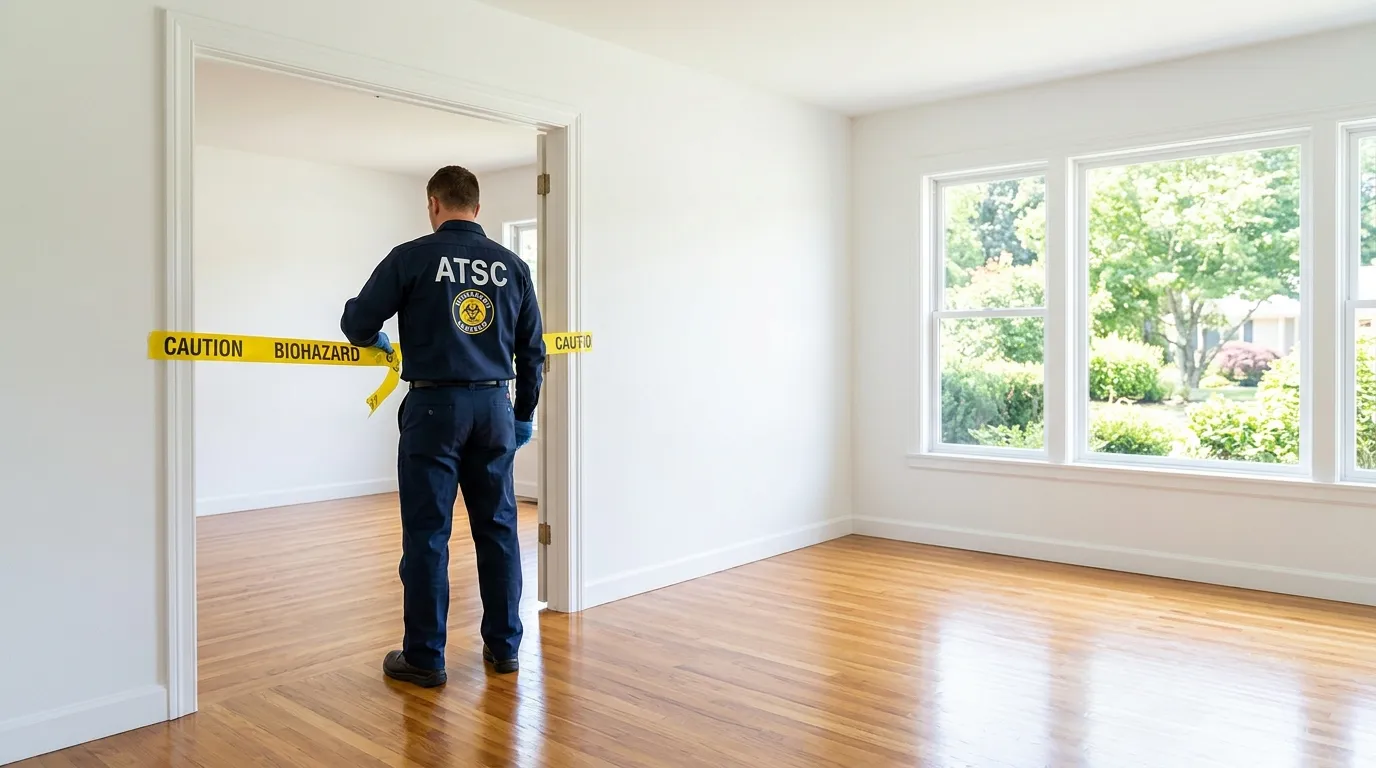 Certified biohazard cleanup crew performing Crime Scene Cleanup in Monsey